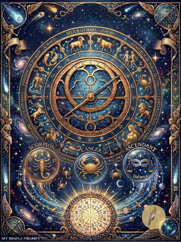 Prompt MSP 006 - Astrologie Occidentale & Thème Astral | My Simple Prompt Prompt MSP 006 - Astrologie Occidentale & Thème Astral | My Simple Prompt