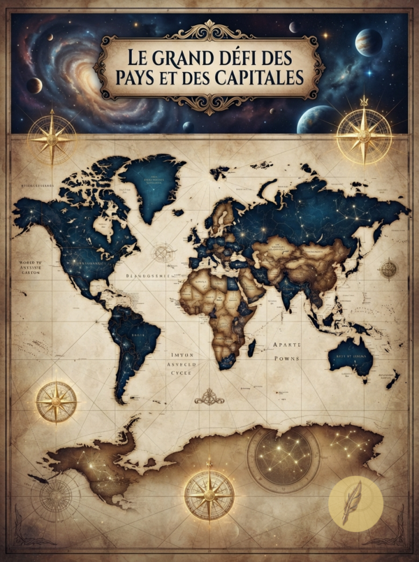 Prompt MSP 009 - Défi Pays & Capitales | My Simple Prompt