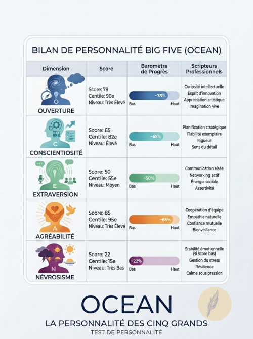 Prompt MSP 020 - Test Personnalité Big Five | My Simple Prompt