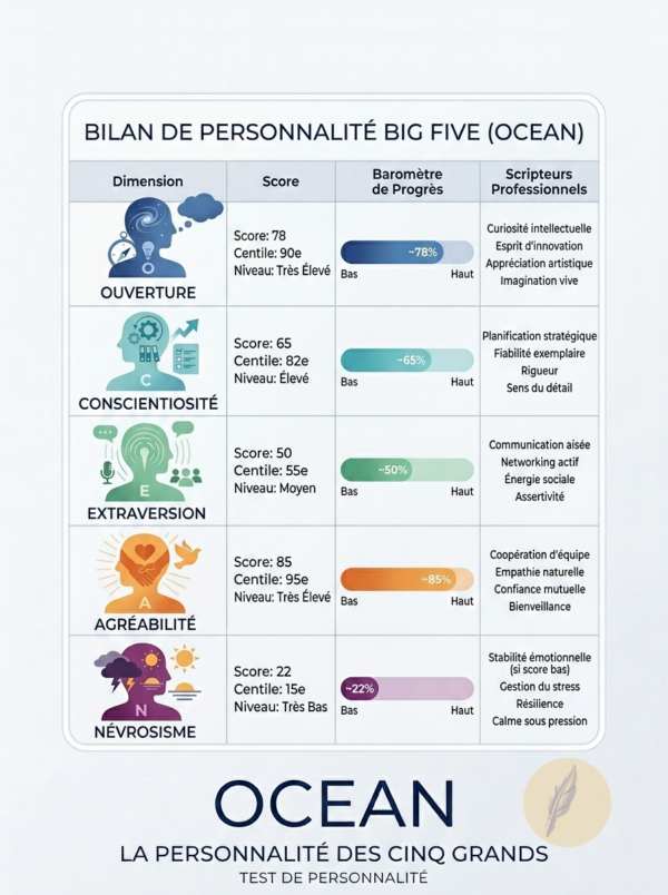 Prompt MSP 020 - Test Personnalité Big Five | My Simple Prompt Prompt MSP 020 - Test Personnalité Big Five | My Simple Prompt