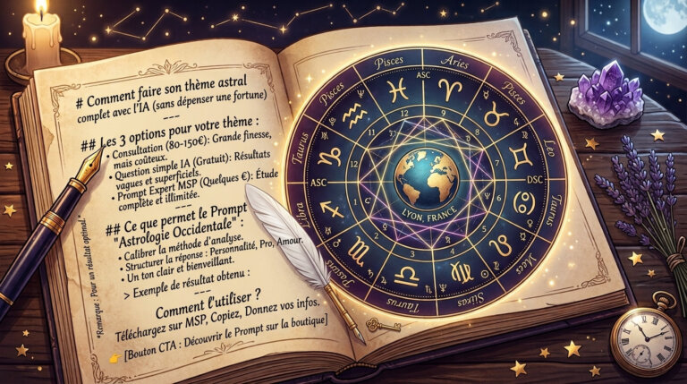 Comment bien faire son thème astral avec l'IA | My simple prompt